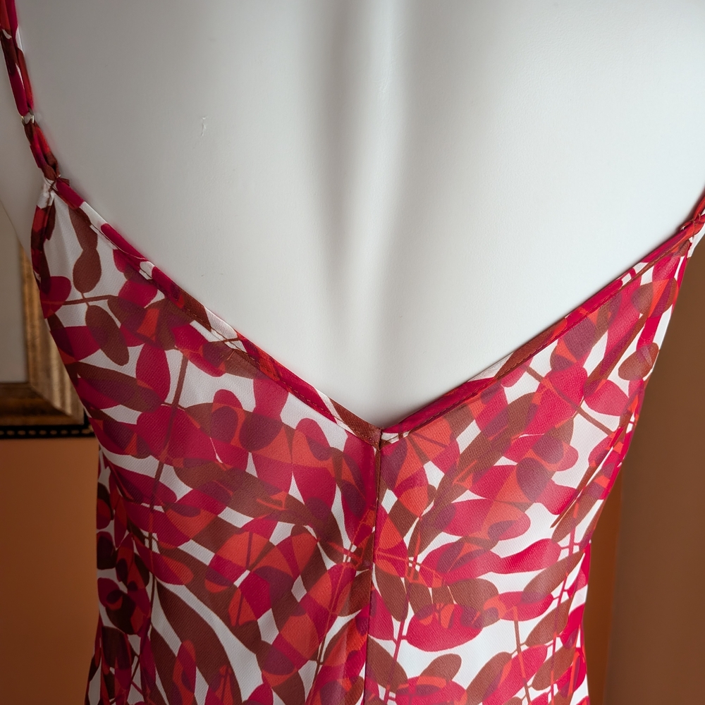 Taylor Dress Asymmetrical Hem Maxi Dress Size 8 Bright Color - Picture 6 of 14
